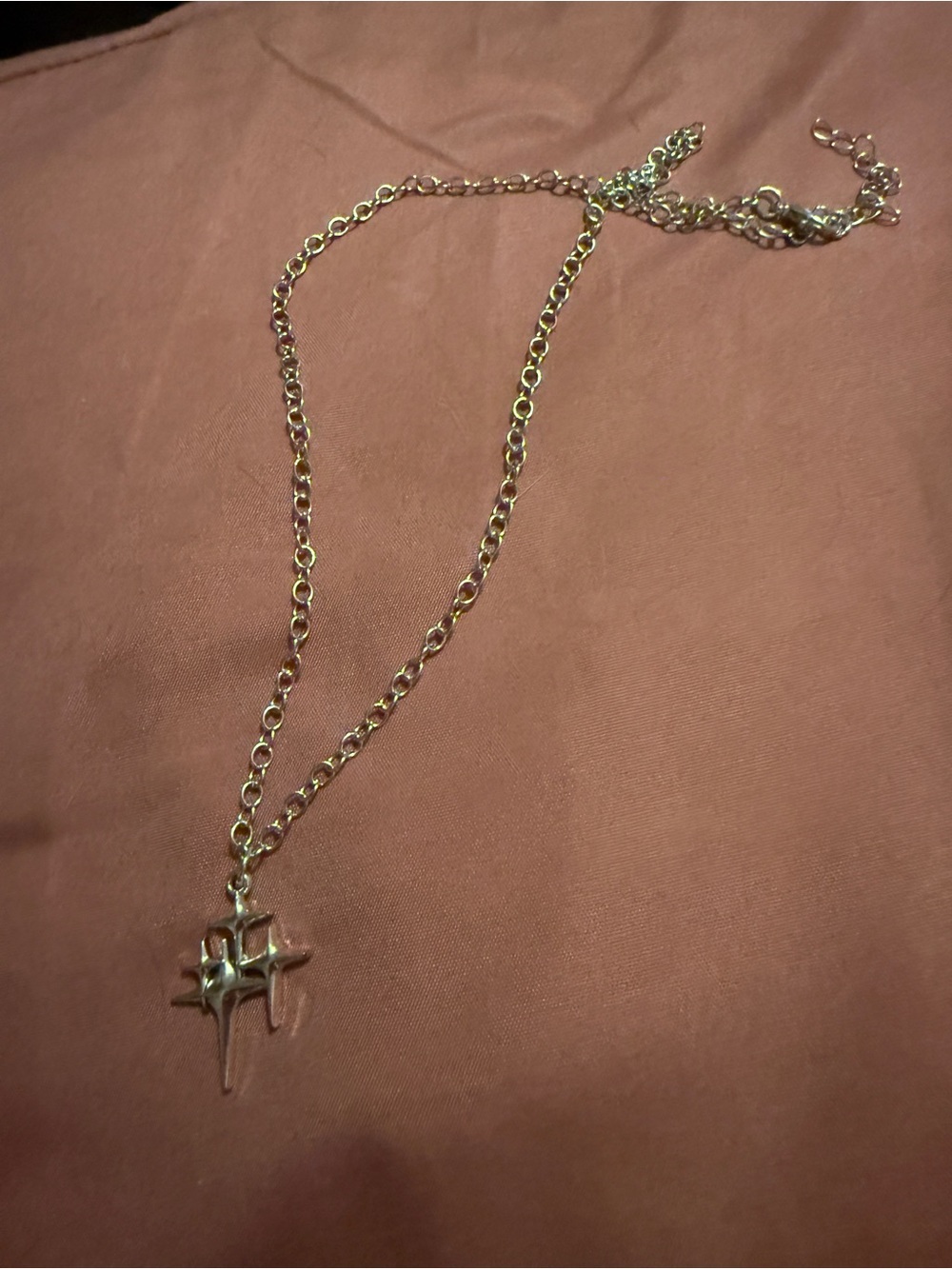 Silver Tone Cross Pendant Necklace - Women Jewelry